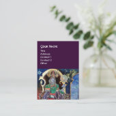 Carte De Visite NEUROMANCER, bleu rouge violet (Debout devant)