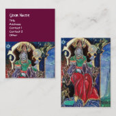 Carte De Visite NEUROMANCER bleu rouge violet (Devant / Derrière)