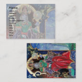 Carte De Visite NEUROMANCER gris jaune bleu rouge vert noir (Devant / Derrière)