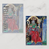 Carte De Visite NEUROMANCER gris rouge bleu vert blanc noir (Devant / Derrière)