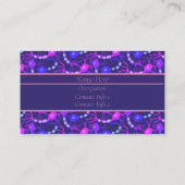 Carte De Visite Neurones Connectés Néon Violet (Dos)