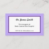 Carte De Visite Neurones Et Glia (Dos)