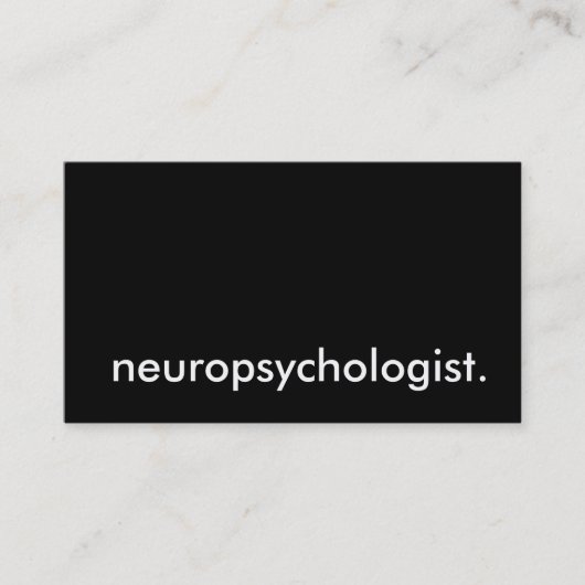 Carte De Visite neuropsychologue. (Devant)