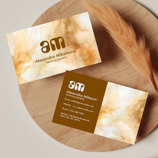 Carte De Visite Neutral Gold Professional