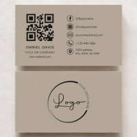 Neutre Beige Professionnel Logo de l'entreprise Co