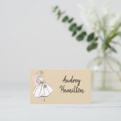 Carte de visite neutre de mariée de mode (Debout devant)