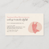 Carte De Visite Neutre esthétique féminine maillot de bain (Dos)