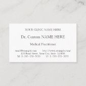 Carte de visite neutre, professionnel (Devant)