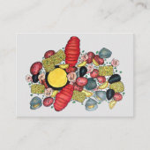 Carte De Visite New England Clambake Seafood Restaurant Fishmarket (Devant)