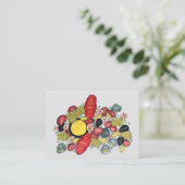 Carte De Visite New England Clambake Seafood Restaurant Fishmarket (Debout devant)