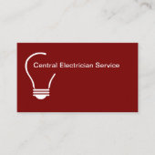 Carte De Visite New Modern Electrician Service Business Cards (Devant)