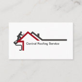 Carte De Visite New Modern Roofing Service Business Cards (Devant)