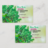 Carte De Visite New Year 2026 Coffee Mug with Nature Forest Design (Devant / Derrière)