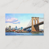 Carte De Visite New York Abutment of Brooklyn Bridge (Dos)