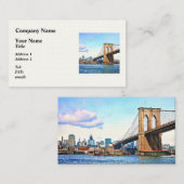 Carte De Visite New York Abutment of Brooklyn Bridge (Devant / Derrière)