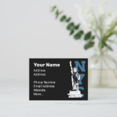 Carte De Visite New York City Liberty Statue Design (Debout devant)
