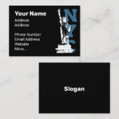 Carte De Visite New York City Liberty Statue Design (Devant / Derrière)