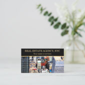 Carte de visite New York City NYC Location immobil (Debout devant)