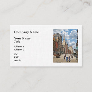 Carte De Visite New York, NY – Cinquième Avenue en montant depuis