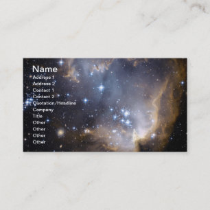 Carte De Visite NGC 602 étoiles brillantes NASA