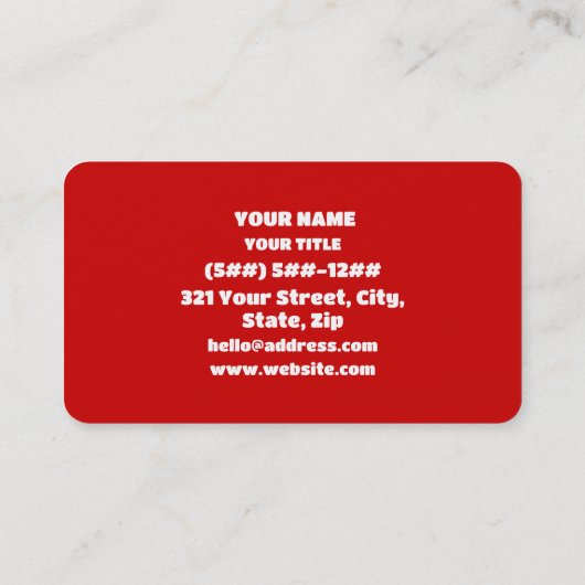 Carte De Visite Nice Rice (Dos)