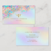 Carte De Visite nid d'abeille coloré (Devant / Derrière)