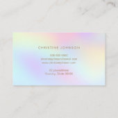 Carte De Visite nid d'abeille coloré (Dos)