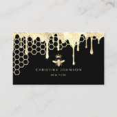 Carte De Visite nid d'abeille de la reine de fleur d'or (Devant)