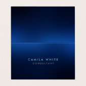 Carte De Visite Night Blue Elegant Professionnel (Extérieur déplié)