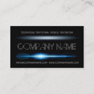 Carte De Visite Night Club Manager Black Light