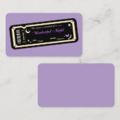 Carte De Visite Night coupon (Devant / Derrière)