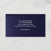 Carte De Visite Night House Lumière Electricité et hiver (Dos)