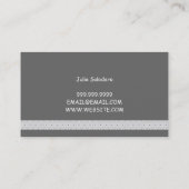 Carte De Visite Night PM Nanny Child Day Care Babysitter (Dos)