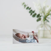 Carte De Visite Night PM Nanny Child Day Care Babysitter (Debout devant)