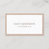 CARTE DE VISITE N'IMPORTE QUEL ÂGE SIMPLE ÉLÉGANT ROSE DOUCE ANNIV (Dos)