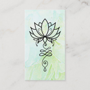 Carte De Visite *~* Nirvana Lotus Ombre Yoga. Géométrie sacrée