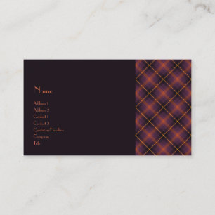 Carte De Visite No. 0014 de tartan