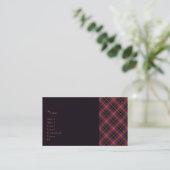Carte De Visite No. 0014 de tartan (Debout devant)