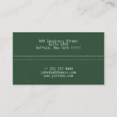 "Carte de visite No.20 de style de carte de crédit (Dos)