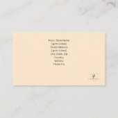 Carte De Visite No Blue Violins Instrument Tech Blanched Almond  (Dos)