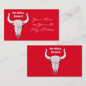 Carte De Visite No Bull Ever Thunder_Cove Classic (Devant / Derrière)