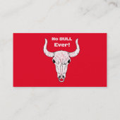 Carte De Visite No Bull Ever Thunder_Cove Classic (Dos)