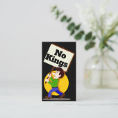 Carte De Visite No Kings Business Card (Debout devant)