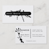 Carte De Visite No. moderne 1 de conception graphique de peinture (Devant / Derrière)