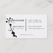 Carte De Visite No. moderne 1 de conception graphique de peinture (Dos)