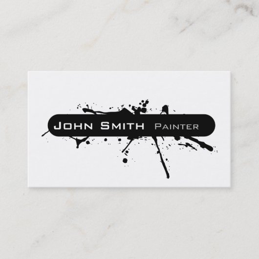 Carte De Visite No. moderne 1 de conception graphique de peinture (Devant)