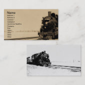 Carte De Visite No. occidental 5042 de moteur de tronc grand (Devant / Derrière)