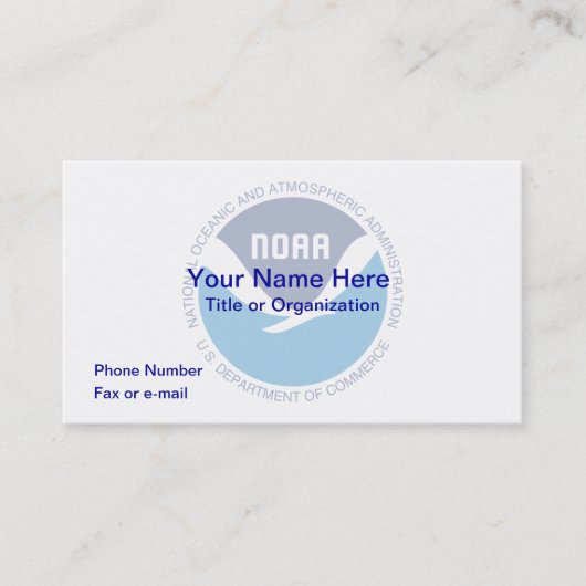 CARTE DE VISITE NOAA (Devant)