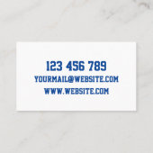 Carte De Visite Noah Mechanic (Dos)