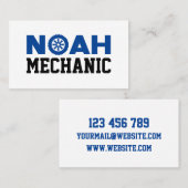 Carte De Visite Noah Mechanic (Devant / Derrière)
